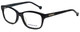Profile View of Jonathan Adler Designer Progressive Blue Light Glasses JA313-Black Black 51mm