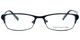 Front View of Jones New York Designer Progressive Blue Light Glasses J322 Navy 55mm 20 Power