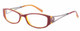Profile View of Jones New York Designer Progressive Blue Light Glasses J736 Red 52mm 4 Powers