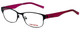 Profile View of Converse Progressive Lens Blue Light Reading Glasses K016-Black Black&Pink 50mm
