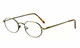 Calabria MetaFlex T Gold Amber Progressive Lens Blue Light Reading Glasses 44mm
