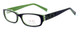 Profile View of Calabria Designer Progressive Lens Blue Light Glasses Petite Kids Fit 6005 Brown