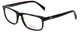 Profile View of Randy Jackson Progressive Lens Blue Light Reading Glasses RJ3013-021 Black 55mm
