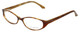 Profile View of Via Spiga Designer Progressive Blue Light Glasses Striano-620 Blonde Tort 52mm