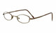 Profile View of Calabria Trendsetter 19 Black Progressive Lens Blue Light Reading Glasses 42mm