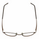 Top View of Calabria Trendsetter 20 Brown Progressive Lens Blue Light Reading Glasses 45mm