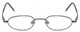 Front View of Calabria Trendsetter 23 Shiny Gunmetal Designer Progressive Blue Light Glasses