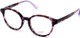 Profile View of Candies Progressive Blue Light Reading Glasses CA0150-081 Purple Tortoise 49 mm