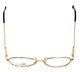 Top View of Regency Designer Progressive Blue Light Glasses Yale Gold-Black 52mm 4 Powers