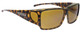 Jonathan Paul Fitover Orion Large Polarized Sunglasses Cheetah Brown Gold&Yellow