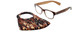 Calabria Mens Brown Camo Mask&Matching Drew Smoke Designer Eyeglasses w/Retainer
