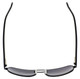 Top View of Eyebobs Big Ball Aviator Sunglasses Gun Metal Black w/ Smoke Grey Gradient 56 mm