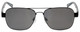 Front View of Eyebobs Big Ball Unisex Aviator Sunglasses Dark Gun Metal Black/Smoke Grey 56 mm
