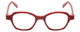 Front View of Eyebobs Haute Flash Designer Reading Eye Glasses with Custom Left and Right Powered Lenses in Red Glitter Black Polka Dot Ladies Square Full Rim Acetate 46 mm