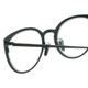 Close Up View of Eyebobs Jim Dandy Round Designer Reading Glasses Satin Forest Green Crystal 50mm