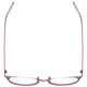 Top View of Eyebobs Jim Dandy Round Designer Reading Glasses Satin Fuchsia Pink Purple 50 mm