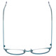 Top View of Eyebobs Jim Dandy Round Designer Reading Glasses in Satin Teal Blue Crystal 50mm