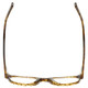 Top View of Eyebobs Phone It In Round Reading Glasses Stripe Gold Brown Marble Tortoise 49mm