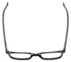 Top View of Eyebobs C See Through Designer Reading Glasses Gloss Black White Snakeskin 52 mm
