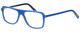 Profile View of Eyebobs Buzzed 2293-10 Designer Progressive Lens Blue Light Blocking Eyeglasses in Blue Black Unisex Square Full Rim Acetate 52 mm