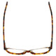 Top View of Eyebobs CPA 2738-19 Designer Reading Eye Glasses with Custom Cut Powered Lenses in Matte Tortoise Havana Brown Gold Unisex Cateye Full Rim Acetate 51 mm