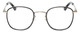 Front View of Eyebobs Inside 3174-00 Unisex Square Designer Reading Glasses Black Silver 48 mm