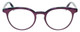 Front View of Eyebobs Low Hanging Fruit 3159-52 Designer Reading Eye Glasses with Custom Cut Powered Lenses in Purple Green Marble Swirl Ladies Round Full Rim Acetate 50 mm