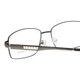 Close Up View of Enhance Mens BIG&TALL EN3858-GNS-63 mm Designer Reading Glasses Gun Metal Silver