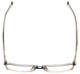 Top View of Enhance Mens BIG & TALL EN4038-BGR-60 mm Designer Reading Glasses Brown Gradient