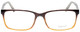 Profile View of Enhance EN4038 Designer Progressive Lens Blue Light Blocking Eyeglasses in Brown Gradient Crystal Mens Classic Full Rim Acetate 60 mm