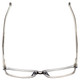 Top View of Enhance Mens BIG&TALL EN4038-DGC-60mm Designer Reading Glasses Dark Grey Crystal