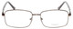 Front View of Enhance Mens BIG & TALL EN4053-SBR-61 mm Designer Reading Glasses in Shiny Brown