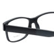 Close Up View of Enhance Mens BIG & TALL EN4075-MBK-60 mm Designer Reading Glasses in Matte Black