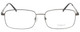 Front View of Enhance Mens BIG & TALL EN4106-GUN-63mm Metal Designer Reading Glasses Gun Metal