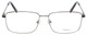 Front View of Enhance Mens BIG & TALL EN4161-GUN-60mm Metal Designer Reading Glasses Gun Metal