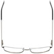 Top View of Enhance Mens BIG & TALL EN4161-GUN-60mm Metal Designer Reading Glasses Gun Metal