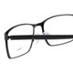 Close Up View of Enhance Mens BIG & TALL EN4172-MBK-59 mm Designer Reading Glasses in Matte Black