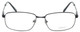 Front View of Enhance Mens BIG & TALL EN4182-SBK-60 mm Designer Reading Glasses in Satin Black