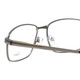 Close Up View of Enhance Mens BIG & TALL EN4182-SGU-60mm Designer Reading Glasses Satin Gun Metal