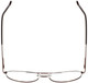 Top View of Jubilee Mens Aviator BIG & TALL J-5801 62mm Metal Designer Reading Glasses Brown