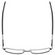 Top View of Jubilee J5914 Designer Reading Eye Glasses with Custom Cut Powered Lenses in Matte Black Mens Rectangle Full Rim Metal 60 mm