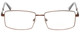 Front View of Jubilee Mens BIG & TALL J-5914-MBR-60 mm Designer Reading Glasses in Matte Brown
