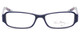 Front View of Vera Bradley Madeline Women Designer Reading Glasses Navy Blue African Violet 50mm