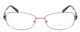Front View of Vera Bradley Gail Ladies Rectangle Designer Reading Glasses Brown Bittersweet 57mm