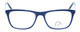 Front View of Ducks Unlimited Labrador Designer Reading Eye Glasses with Custom Cut Powered Lenses in Navy Blue Mens Rectangle Full Rim Acetate 54 mm