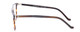 Side View of Santini Mavaldi  Designer Progressive Lens Blue Light Blocking Eyeglasses in Brown Unisex Classic Full Rim Acetate 54 mm