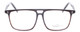 Profile View of Santini Mavaldi  Designer Progressive Lens Blue Light Blocking Eyeglasses in Brown Unisex Classic Full Rim Acetate 54 mm