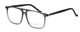 Profile View of Santini Mavaldi Unisex Classic Designer Reading Glasses Crystal Grey Black 54 mm