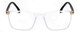 Front View of Santini Mavaldi Unisex Classic Designer Reading Glasses Matte Crystal Black 54mm