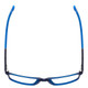 Top View of Santini Mavaldi Unisex Classic Full Rim Designer Reading Glasses Matte Blue 55mm